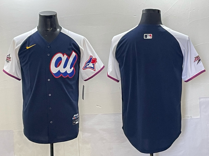 Men 2025 Toronto Blue Jays blank Blue Nike MLB All Star Jersey 001->toronto blue jays->MLB Jersey